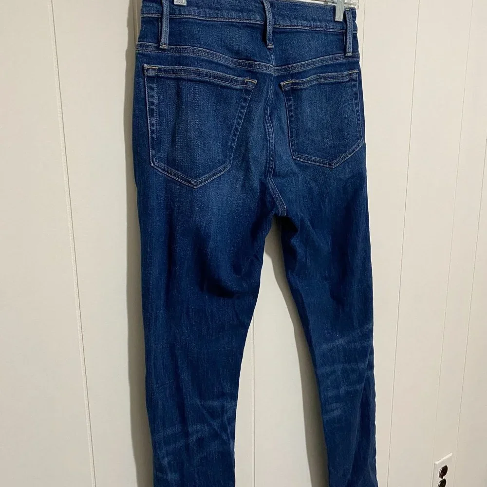 Frame Denim Mens L'Homme Skinny Jeans Mid-Rise, Semi-Dark Jenson Wash Sz 29